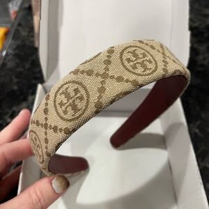 Tory Burch Tan Patterned Headband